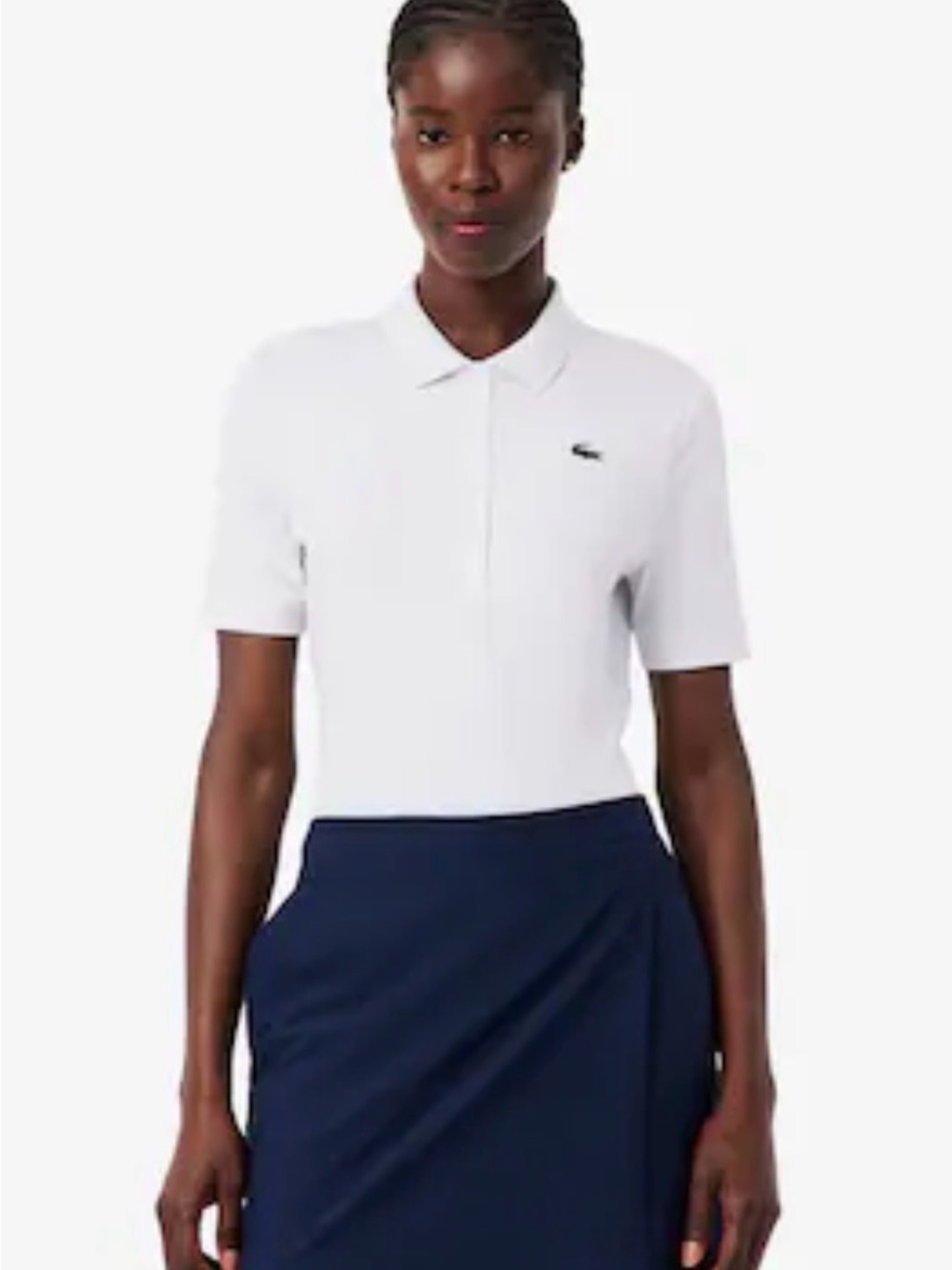 Lacoste Women’s White Short-Sleeve Polo Shirt
